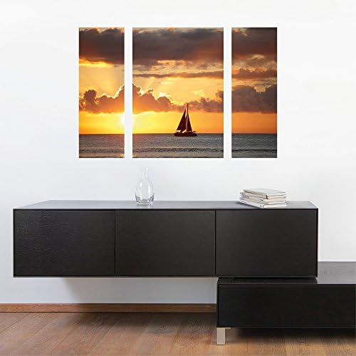 EuroGraphics Wall Sticker Paper Boat Near Hawaii 70x50x04cm