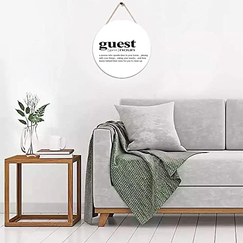 Ditooms 10x10in Wooden Hanging Sign Wall Decor