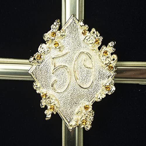 Cathedral Art Wall Cross 8 Inches Gold Plated