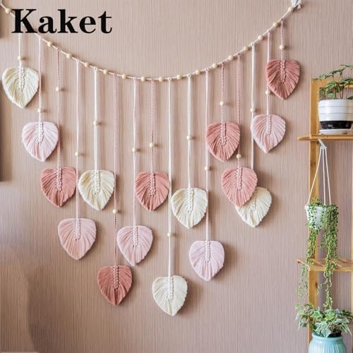 Kaket Boho Leaves Garland Wall Art Decor