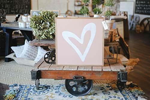 Heart Framed Wood Sign for Home Decor and Nursery