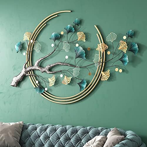 Umbifa Ginkgo Leaf 3D Metal Wall Decor Sculpture