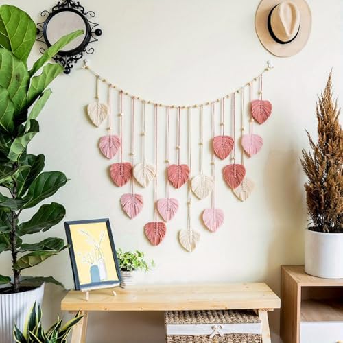 Kaket Boho Leaves Garland Wall Art Decor