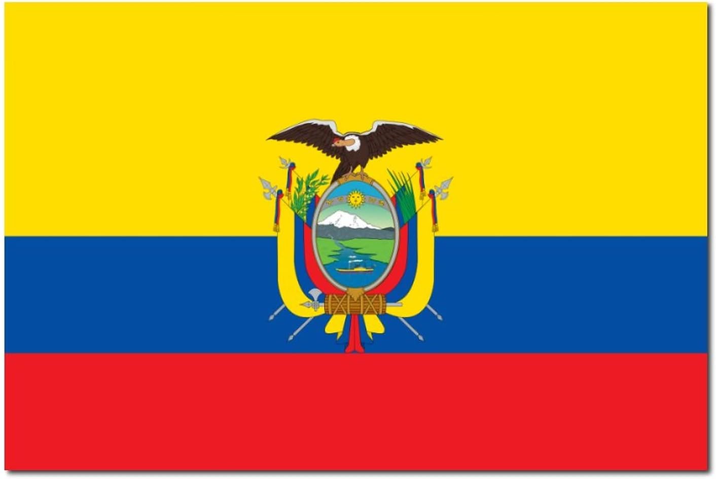 Ecuador Flag Wood Sign Rustic Wall Art Decor