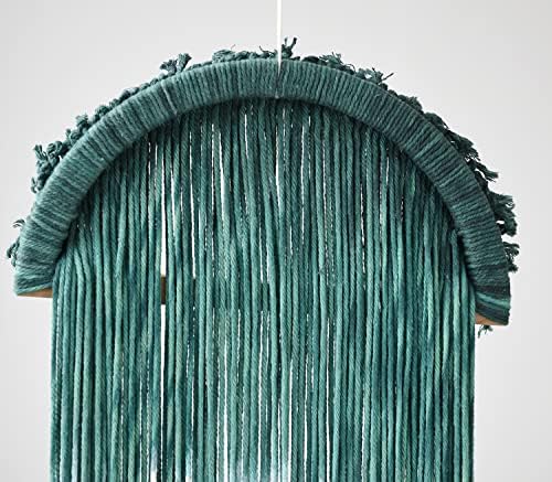 Flber Boho Macrame Wall Hanging Green Decor