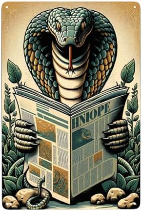 Retro Metal Wall Art Decor Tin Sign 12x8 Inch