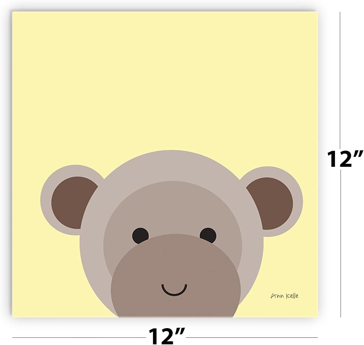 Cuddly Brown Monkey Wall Decor Wooden Plaque
