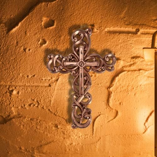 Comfy Hour Faith and Hope Wall Hanging Cross in Rose Gold