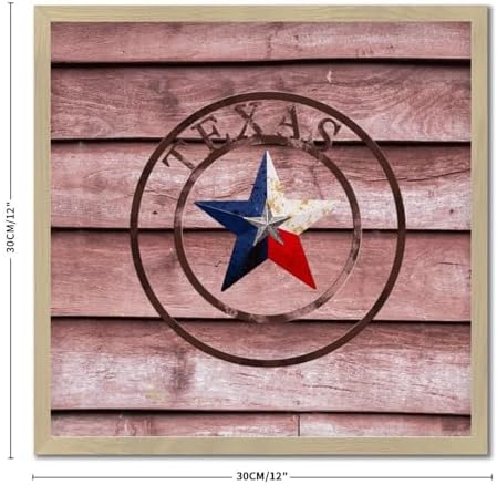 Texas Lone Star Home Map Wooden Wall Decor Sign