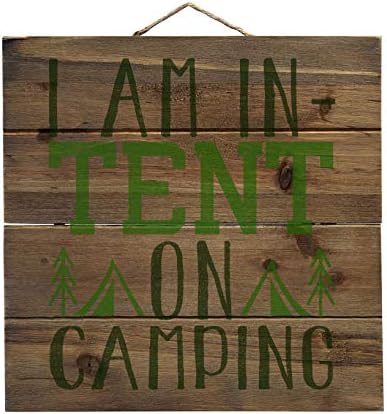 DistinctInk I Am In Tent Camping Wall Art