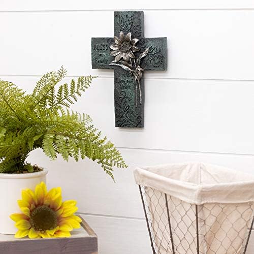 Dicksons Bless Our Family Wall Cross 10 Inch Decorative