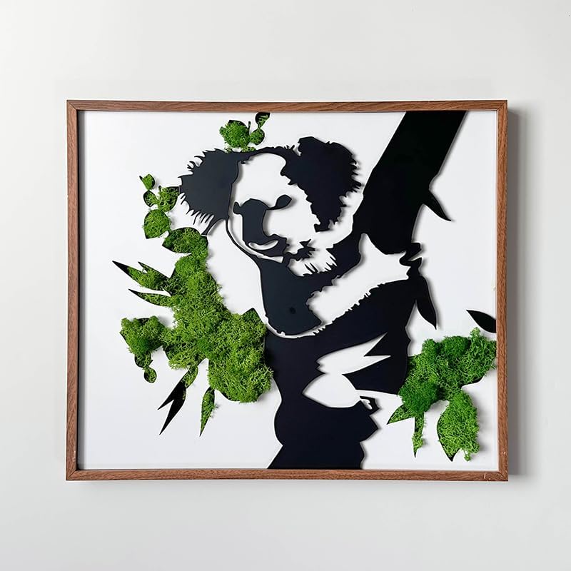 ETICIAN Metal Art Koala Wall Pediment Decor