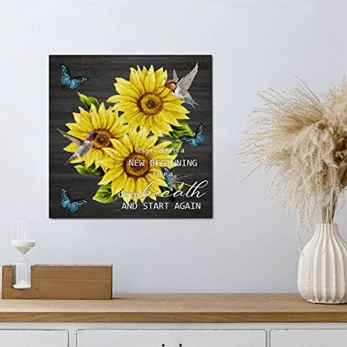 Inspirational Wood Sign Every Day Is A New Beginning