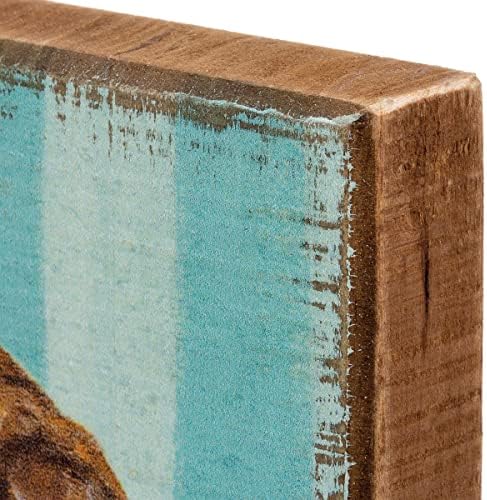 Yellow Cake Wall Art Block Sign