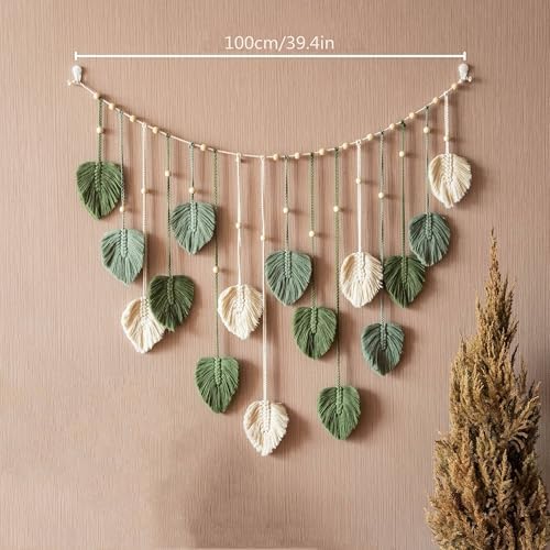 Kaket Boho Leaves Garland Wall Art Decor