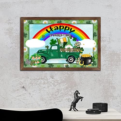 St Patricks Day Green Shamrock Gnomes Wall Decor