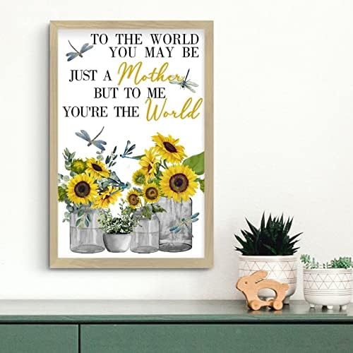 Sunflower Decorative Wood Sign for Bedroom and Nursery