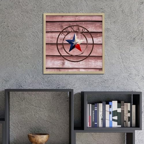 Texas Lone Star Home Map Wooden Wall Decor Sign