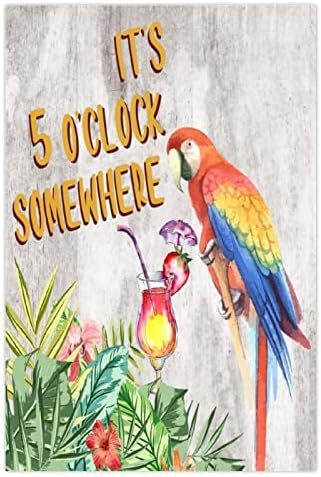 Its Five Oclock Somewhere Wall Decor Wood Plank Sign