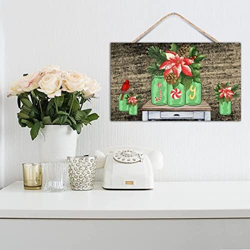 TEANFUN Christmas Wall Sign 12x20 Inch