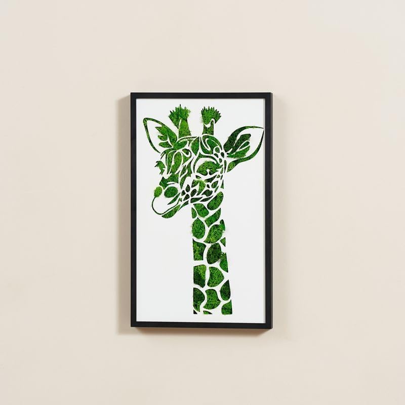 ETICIAN Metal Art Giraffe Wall Pediment Decor
