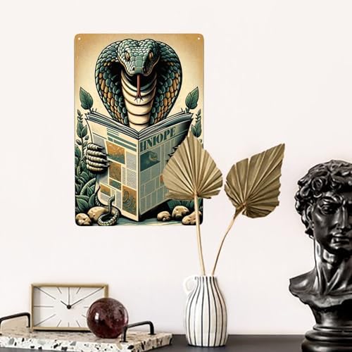 Retro Metal Wall Art Decor Tin Sign 12x8 Inch