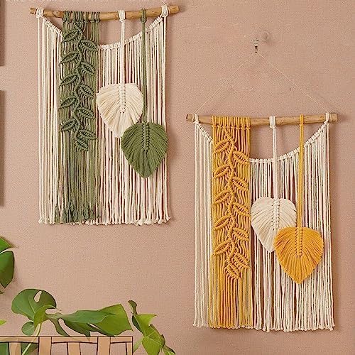 Macrame Wall Hanging with Tassel Decor