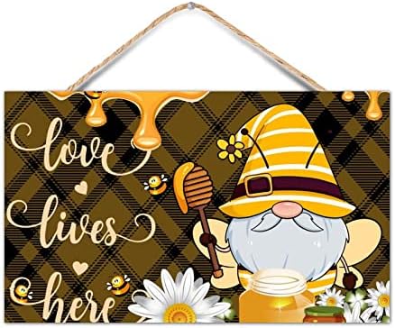 Summer Gnomes Wall Decor 12x20 Inch Rustic Sign