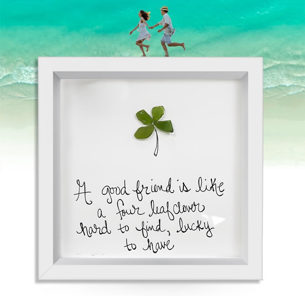 CQSVUJ Friendship Sea Glass Wall Art Decor