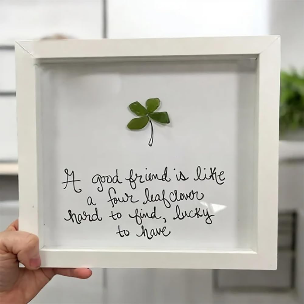 CQSVUJ Friendship Sea Glass Wall Art Decor