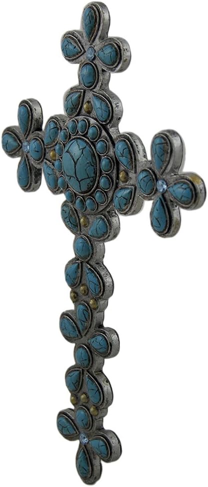 Zeckos Divine Flower Wall Cross Decor
