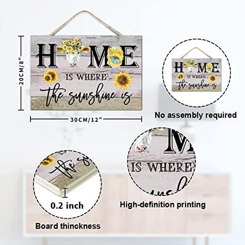 TEANFUN Wooden Wall Sign with Funny Message 8x12 Inch