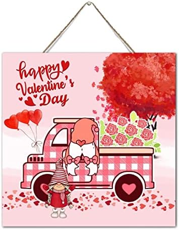 Valentines Day Gnome Wall Decoration Sign