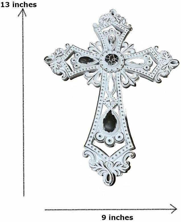 Comfy Hour Faith and Hope Hollow Turquoise Wall Cross