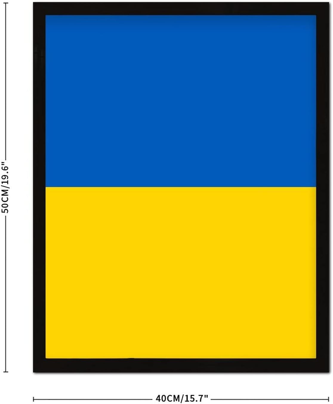 Ukraine Flag Framed Wall Art Poster 16x20in