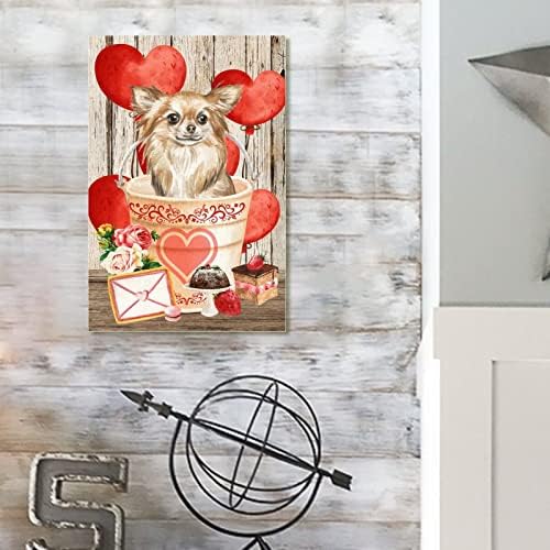 Wooden Heart Wedding Sign 8x12in Rustic Decor Plaque