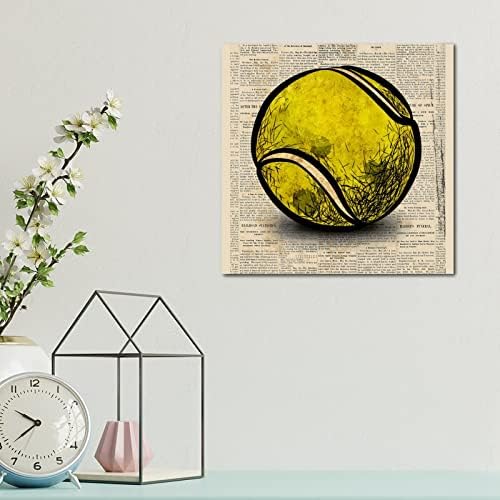 Farmhouse Wooden Sign with Tennis Balls Wall Decor