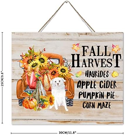 Cute Autumn Pumpkin Wood Pallet Wall Art 10x12 Inch