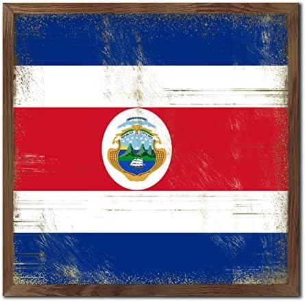 Nintydays Wooden Wall Table Sign Costa Rica Decor 7x7in
