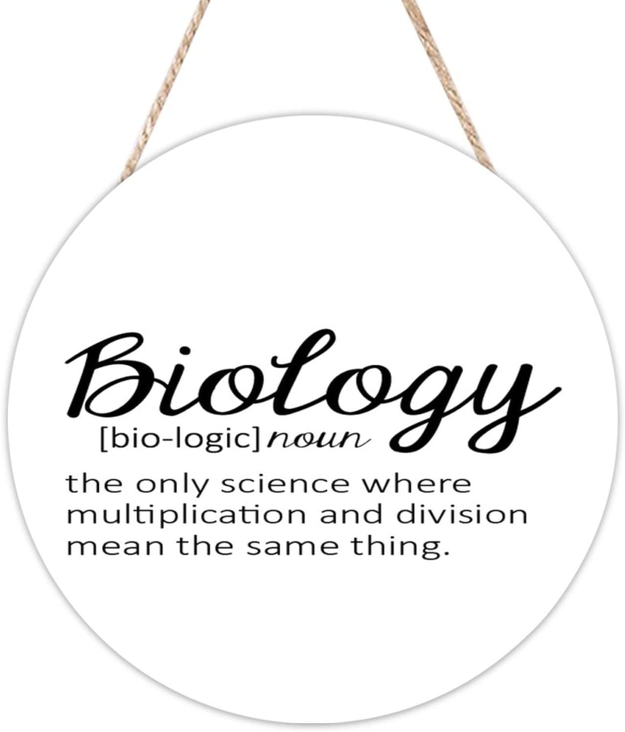 Funny Definition Of Biology Wall Art - Welcome Sign