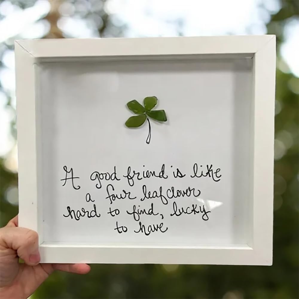 CQSVUJ Friendship Sea Glass Wall Art Decor