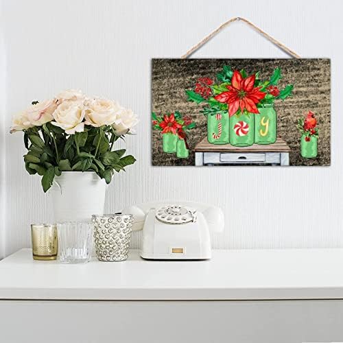 TEANFUN Christmas Hanging Sign Wall Pediment