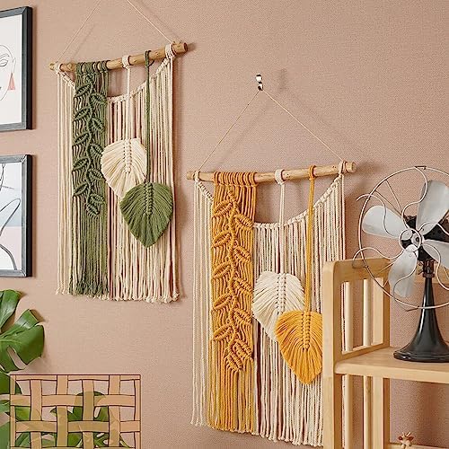Macrame Wall Hanging with Tassel Decor