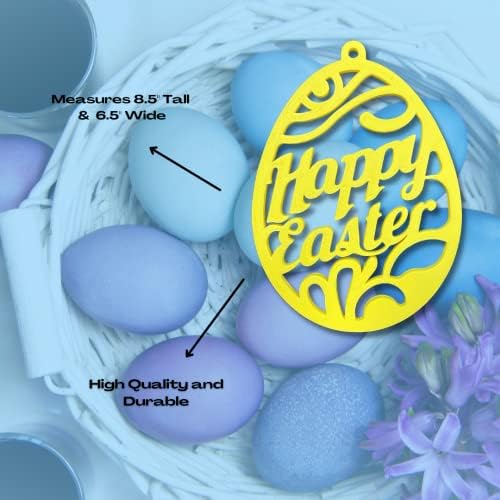 FRESHe Happy Easter Yellow Door Sign