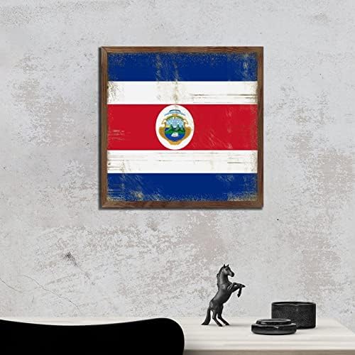 Nintydays Wooden Wall Table Sign Costa Rica Decor 7x7in