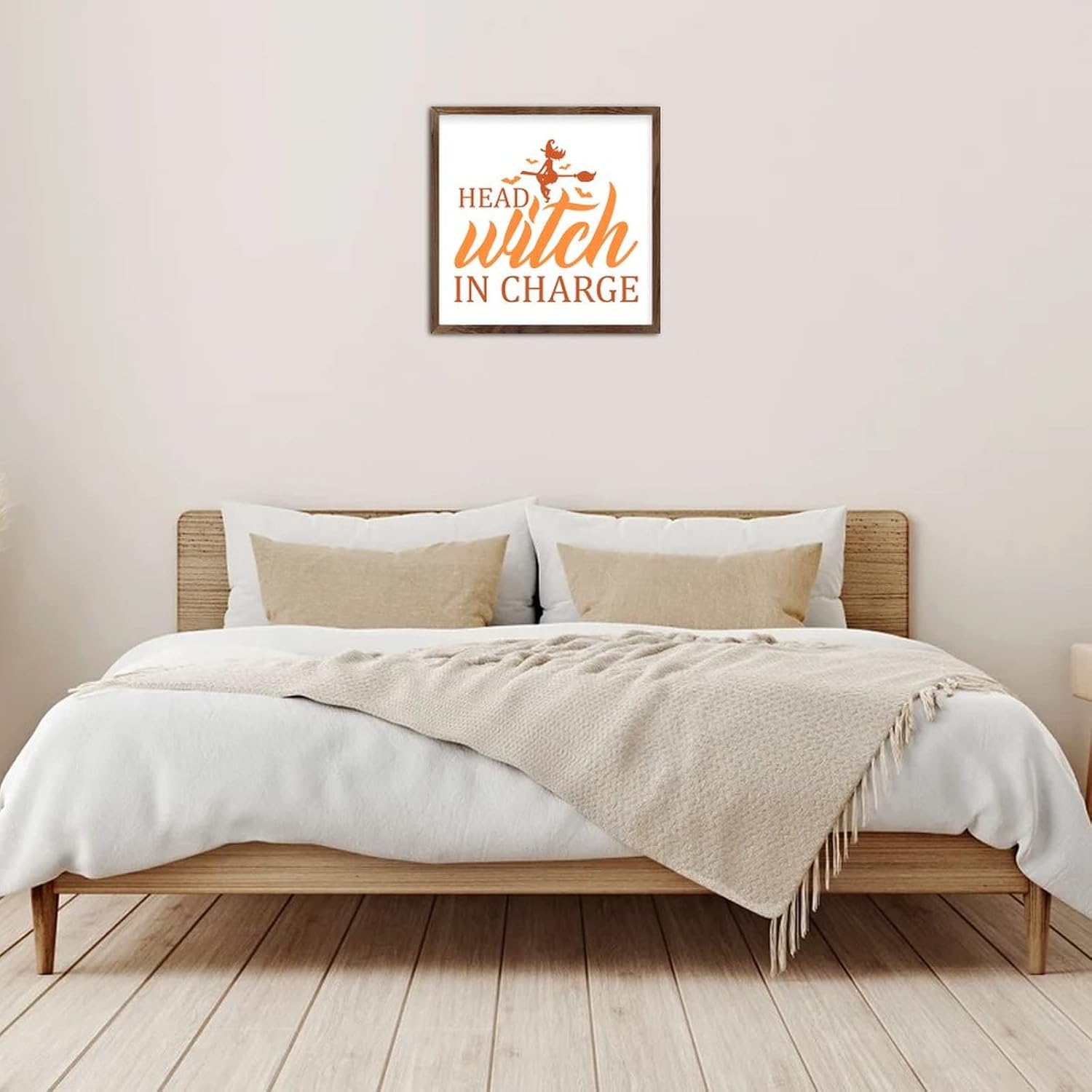 Wadcall 12x12 Inch Country Framed Wall Art Sign
