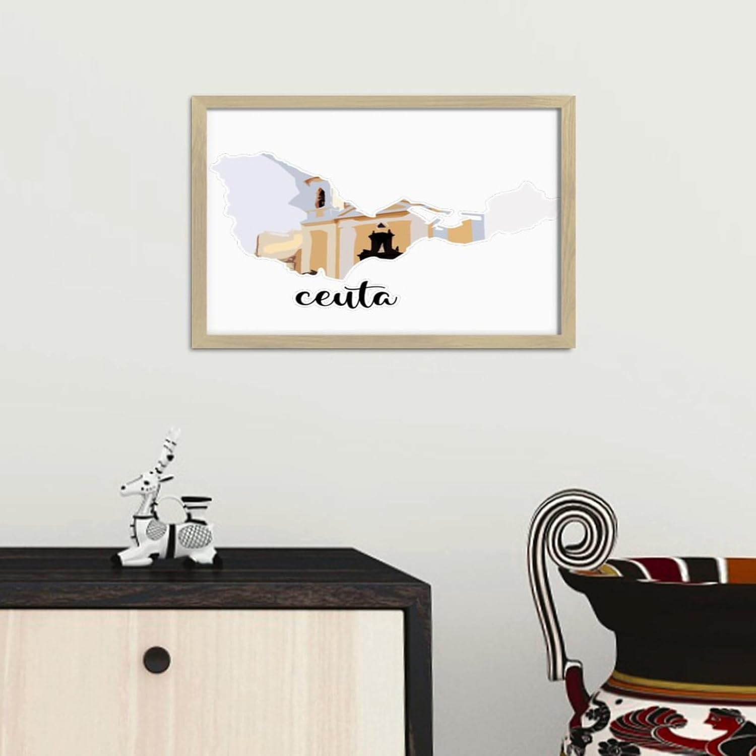 Modern Framed Wooden Sign for Home Decor