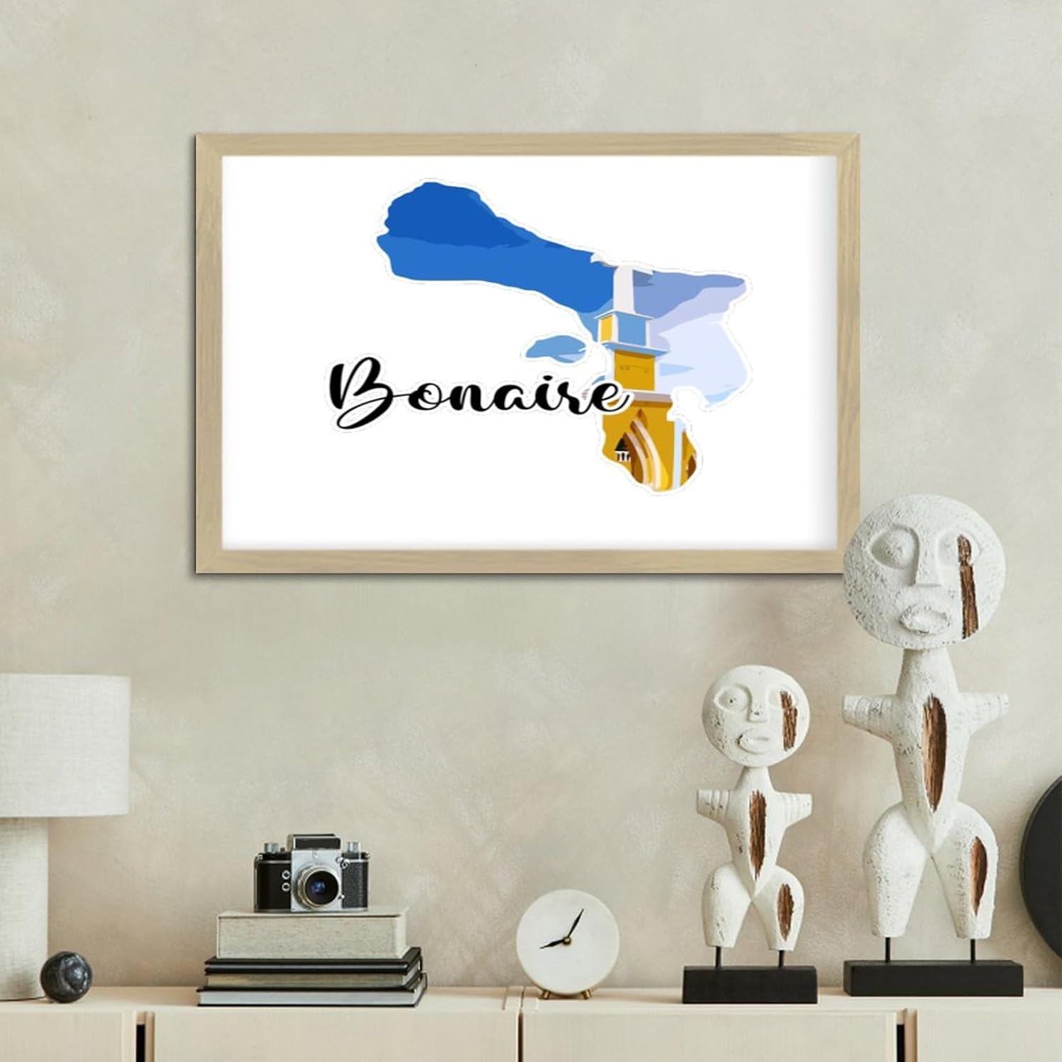 Rustic Wooden Wall Sign with Frame 8x12in