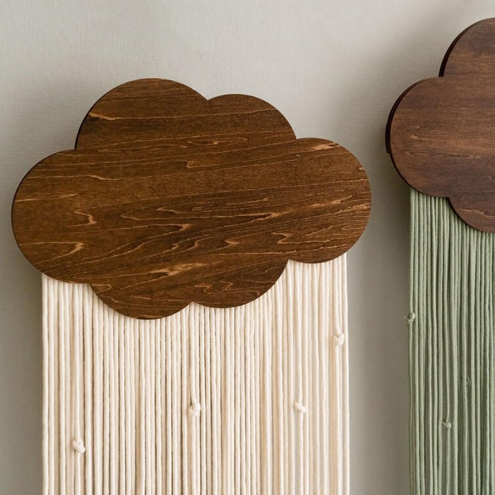 BYVUTE Cloud Bohemian Macrame Wall Hanging Decor