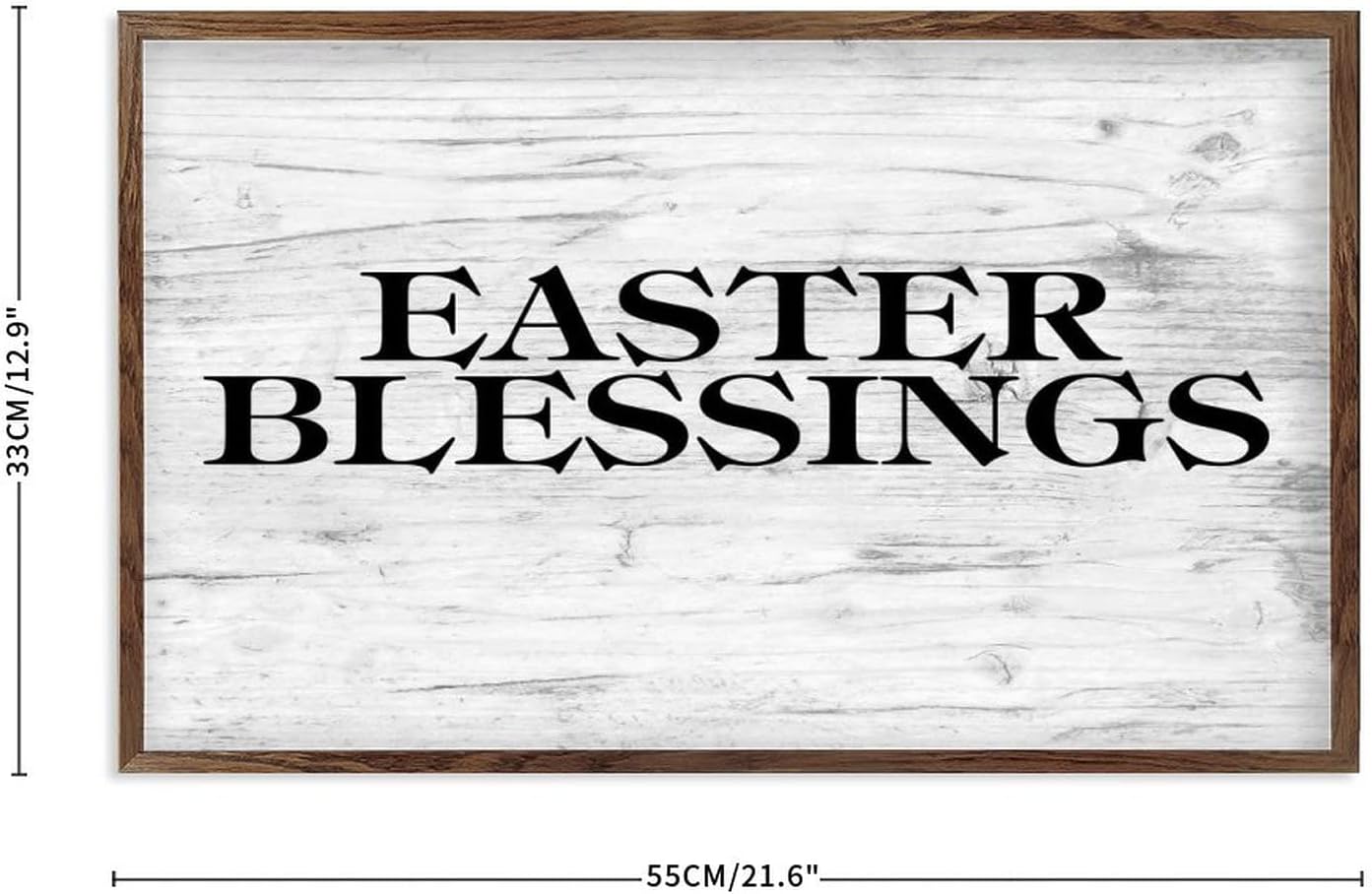Easter Blessings Wooden Plaque Sign Farmhouse Decor 13x21